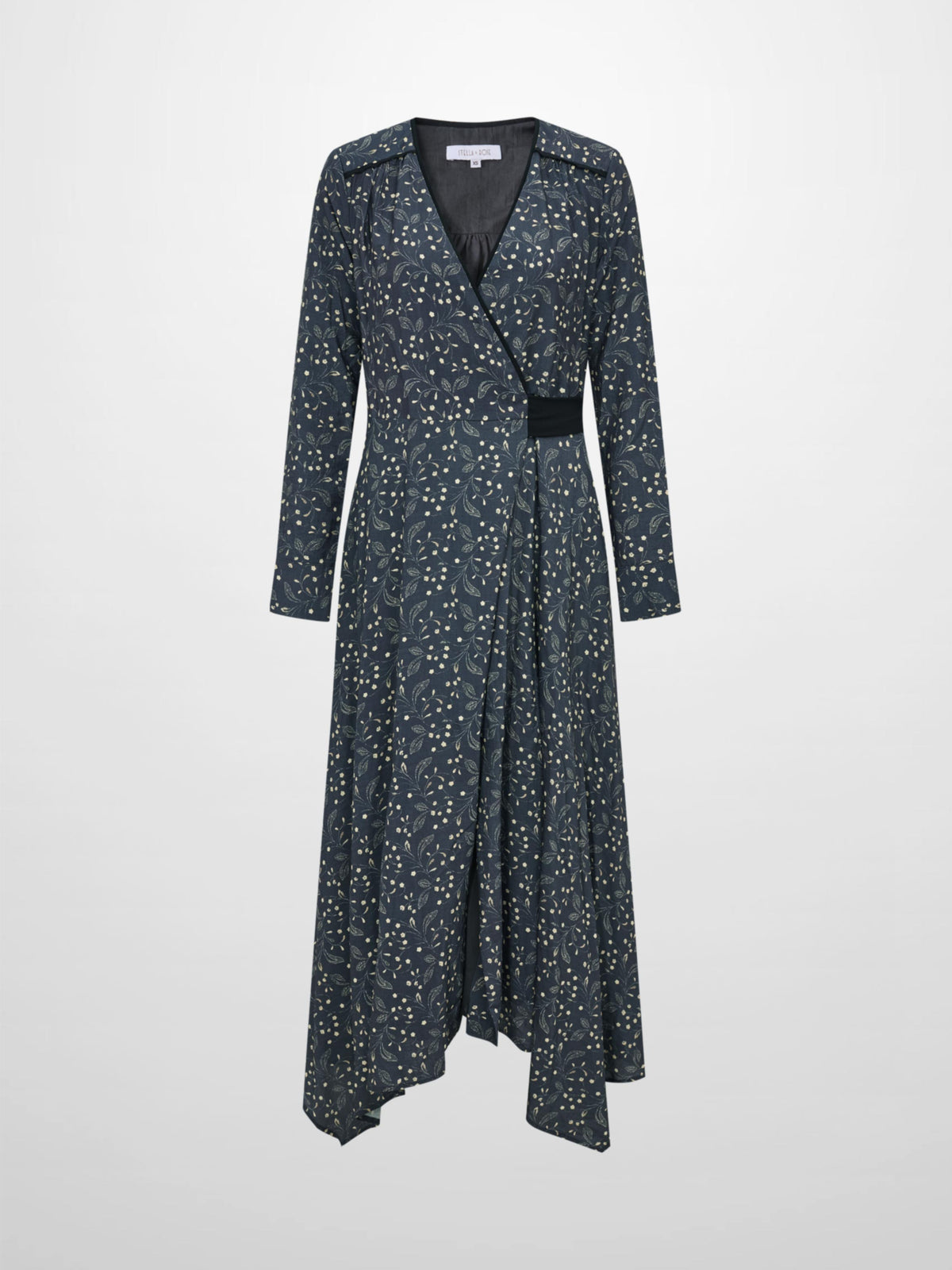 Handkerchief Hem Wrap Dress - Mini Floral