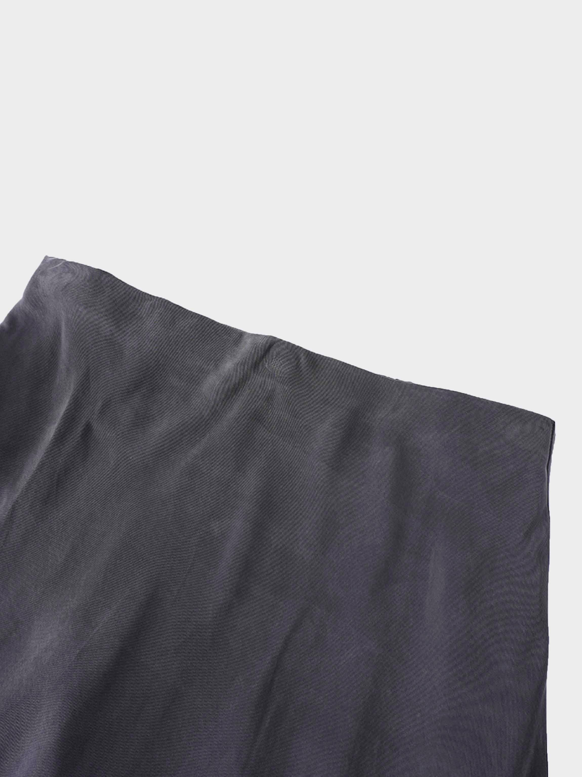 Cupro Slip Skirt-Grey