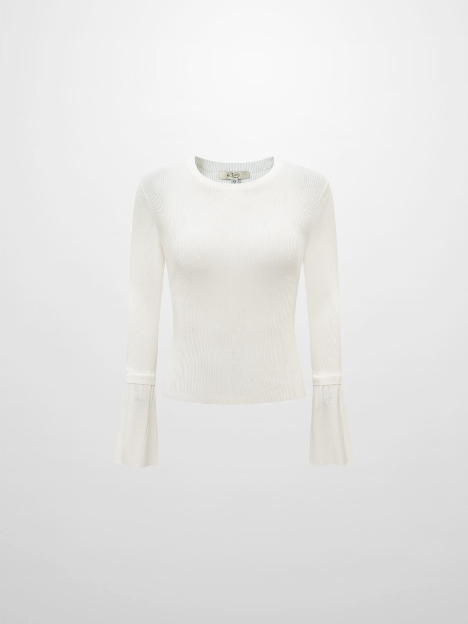Ruffle Cuff Sweater - Cream