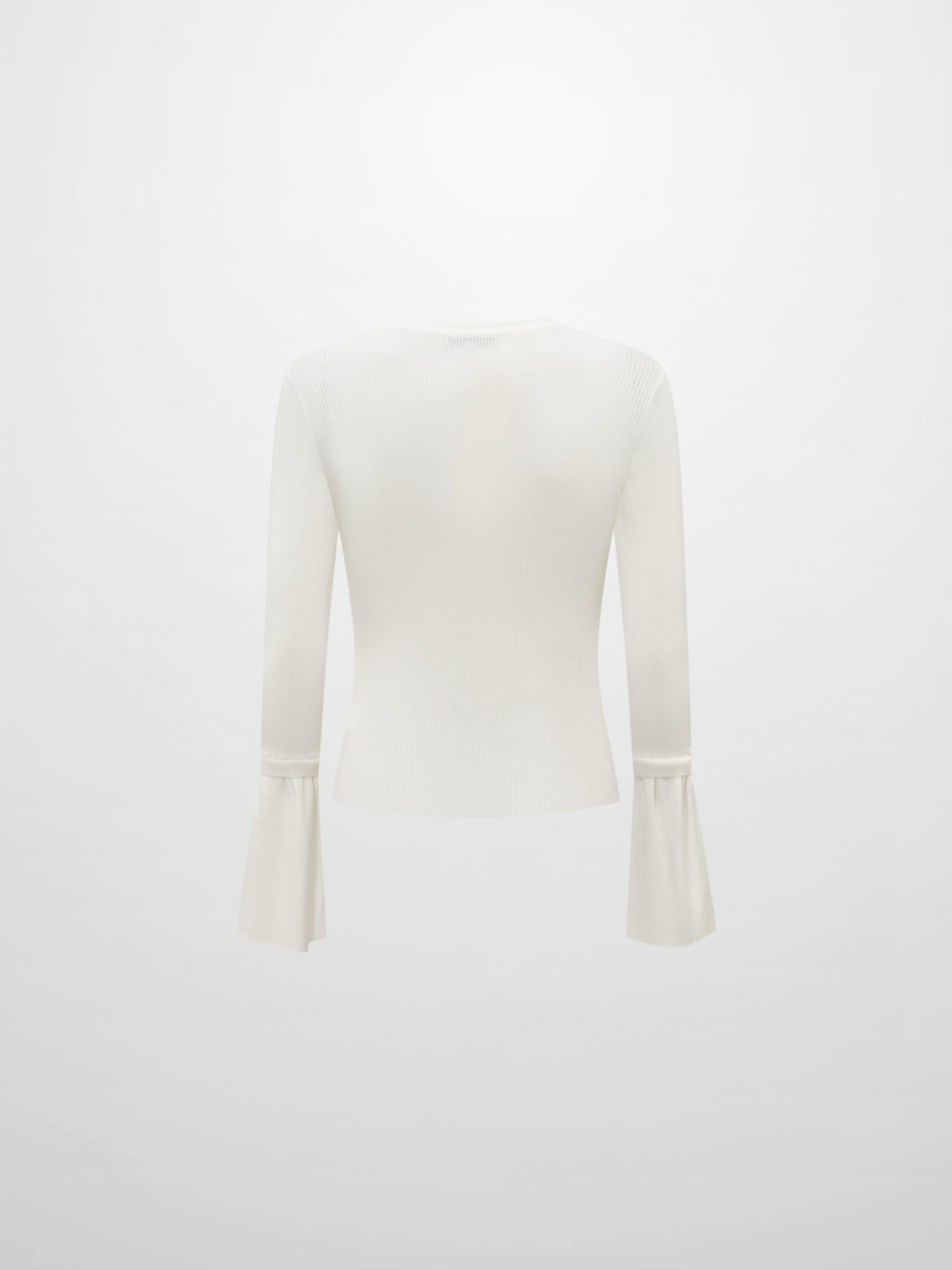 Ruffle Cuff Sweater - Cream