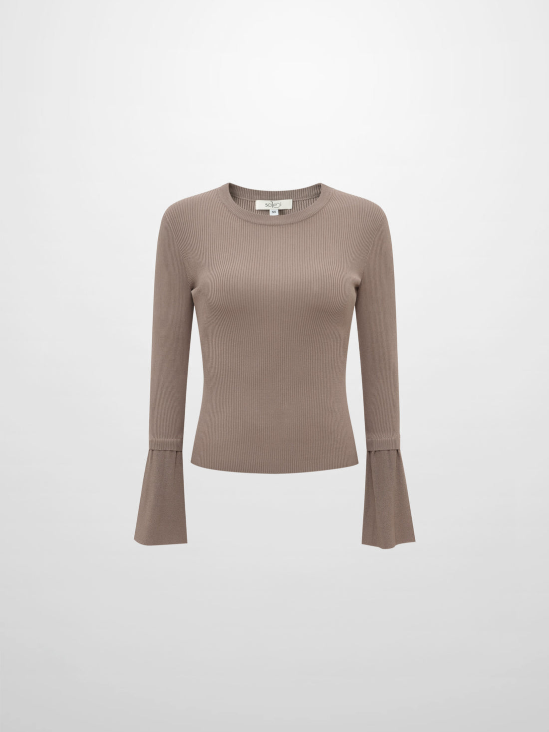 Ruffle Cuff Sweater - Warm Taupe