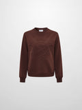 Embossed Sweatshirt - Brown