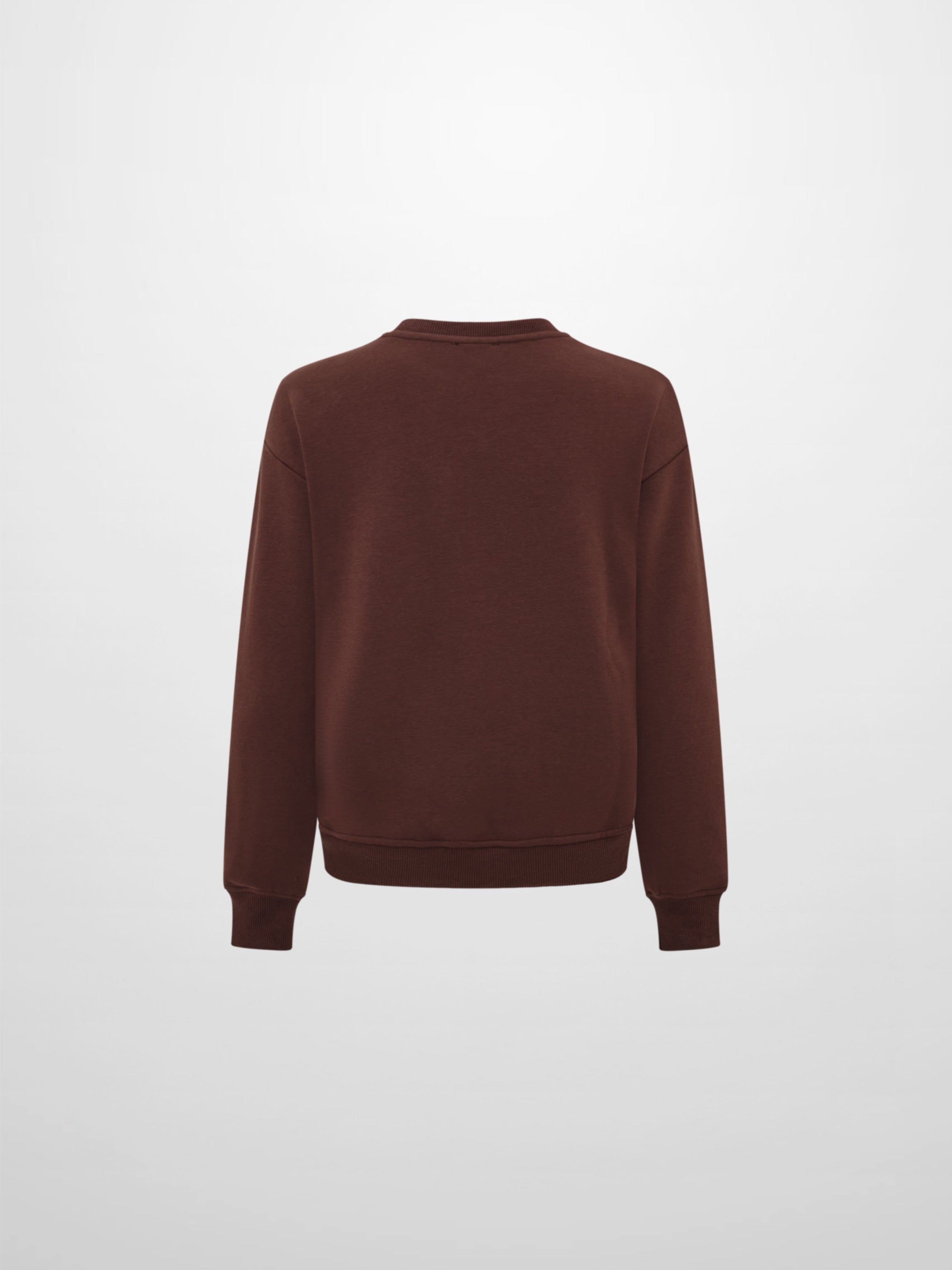 Embossed Sweatshirt - Brown