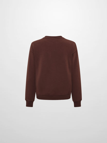 Embossed Sweatshirt - Brown