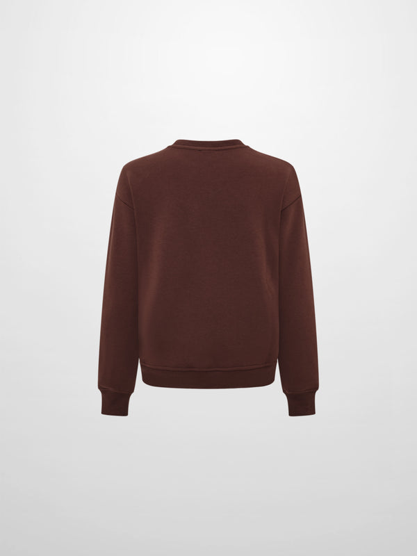 Embossed Sweatshirt - Brown