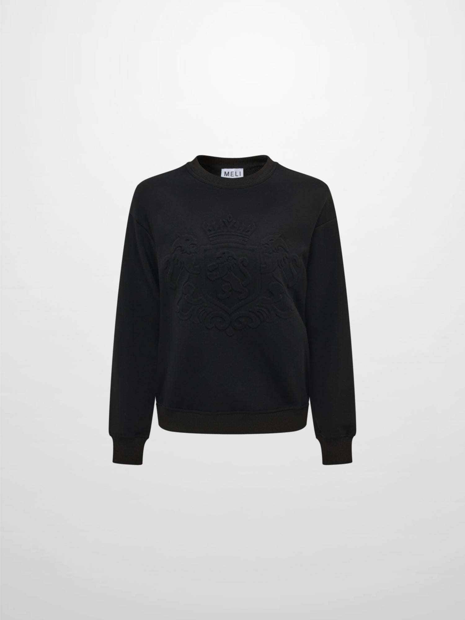 Embossed Sweatshirt - Black