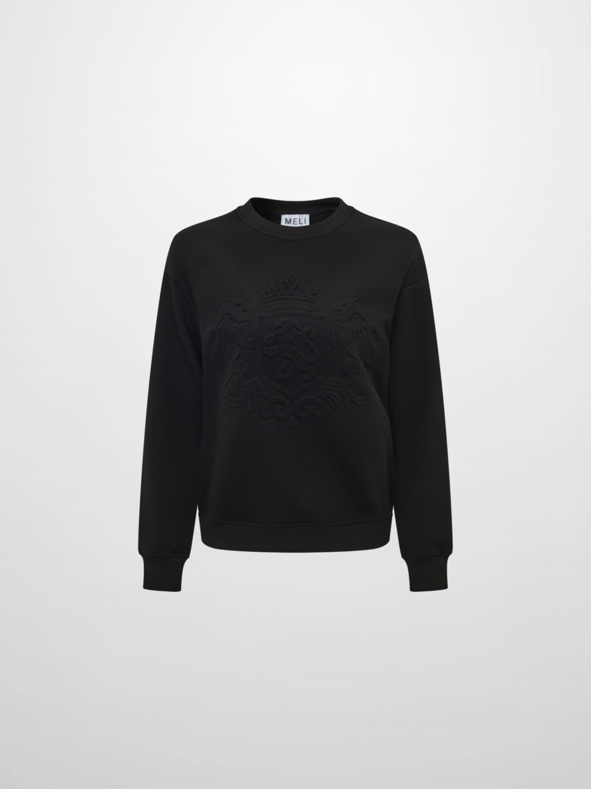 Embossed Sweatshirt - Black