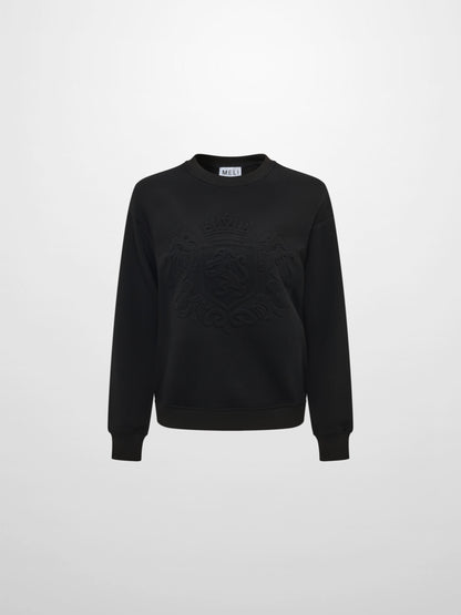 Embossed Sweatshirt - Black