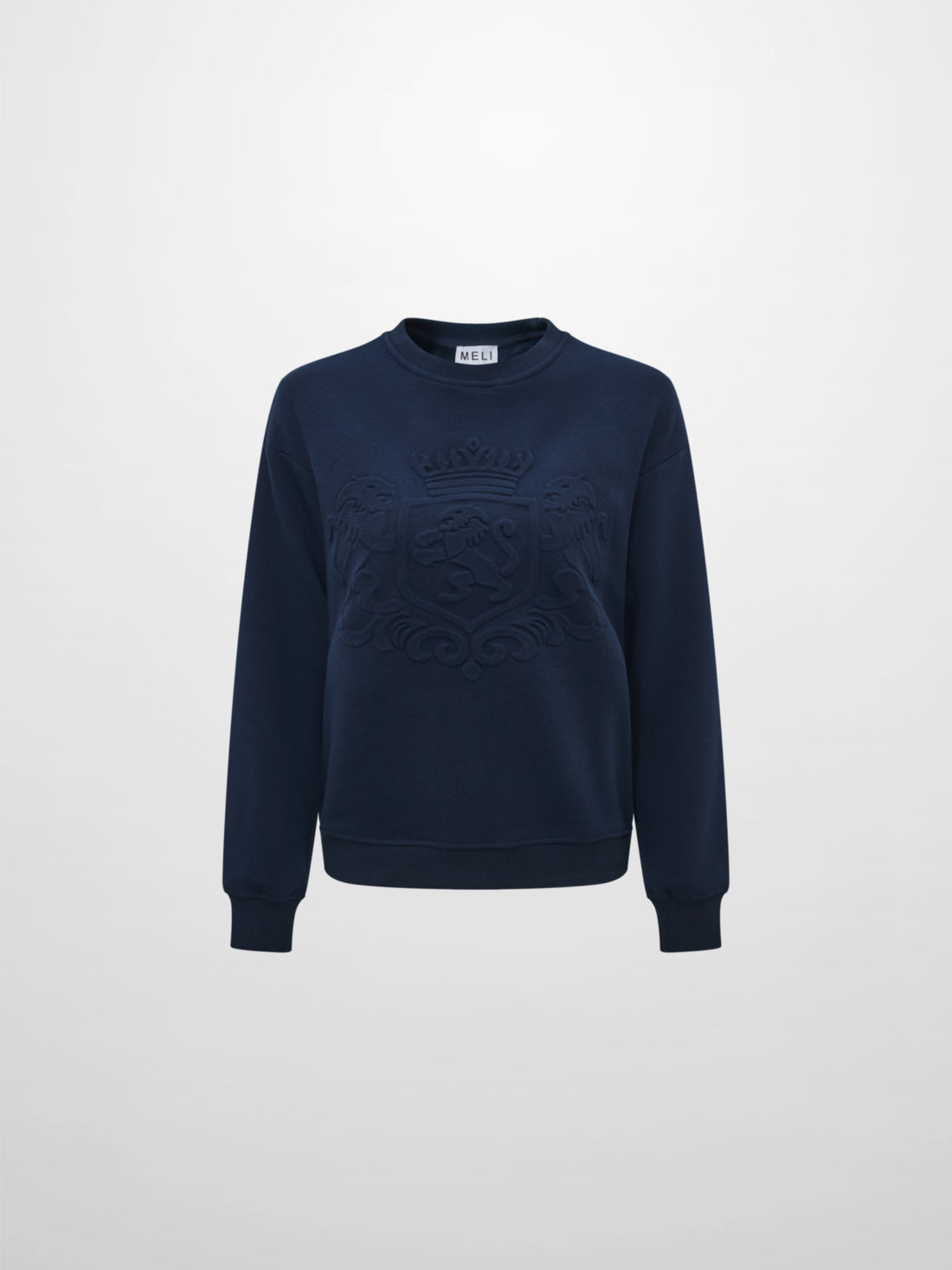 Embossed Sweatshirt - Navy