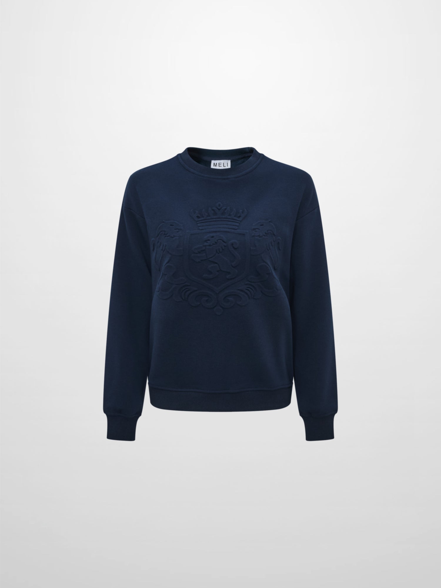 Embossed Sweatshirt - Navy