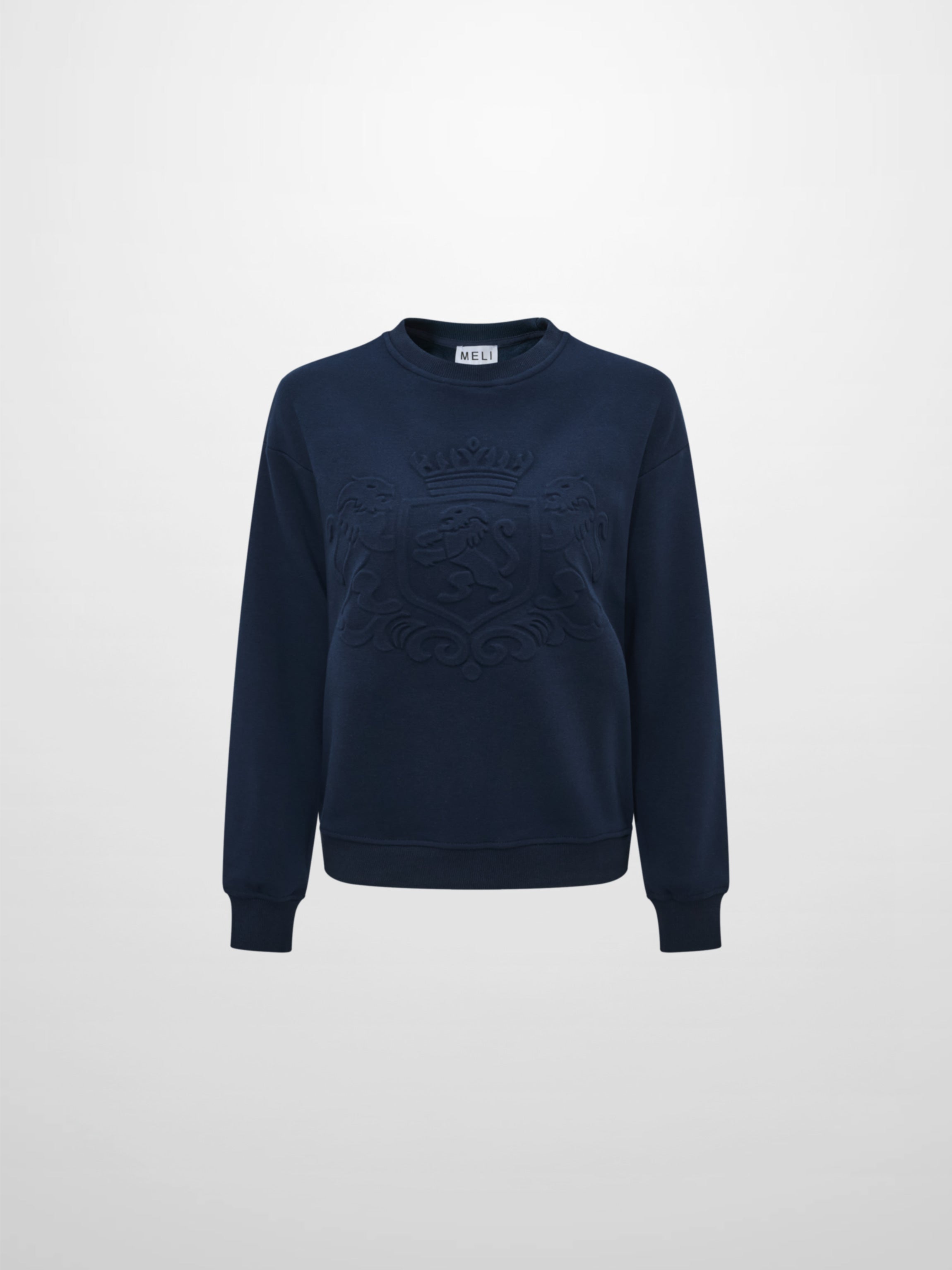 Embossed Sweatshirt - Navy