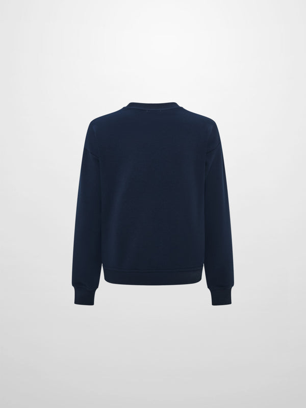 Embossed Sweatshirt - Navy