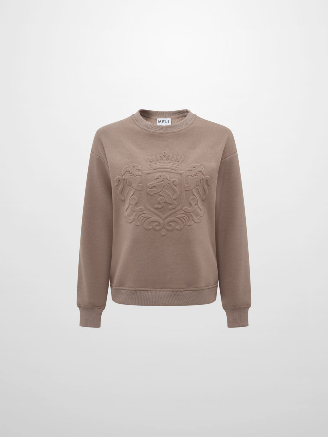 Embossed Sweatshirt - Taupe