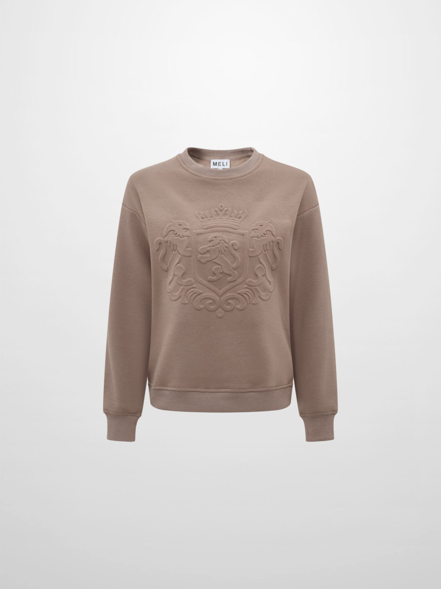 Embossed Sweatshirt - Taupe
