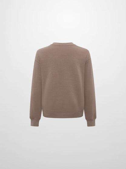 Embossed Sweatshirt - Taupe