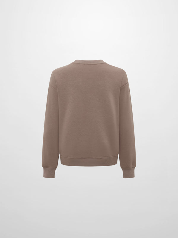 Embossed Sweatshirt - Taupe