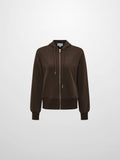 Lightweight Zip Up Hoodie - Brown