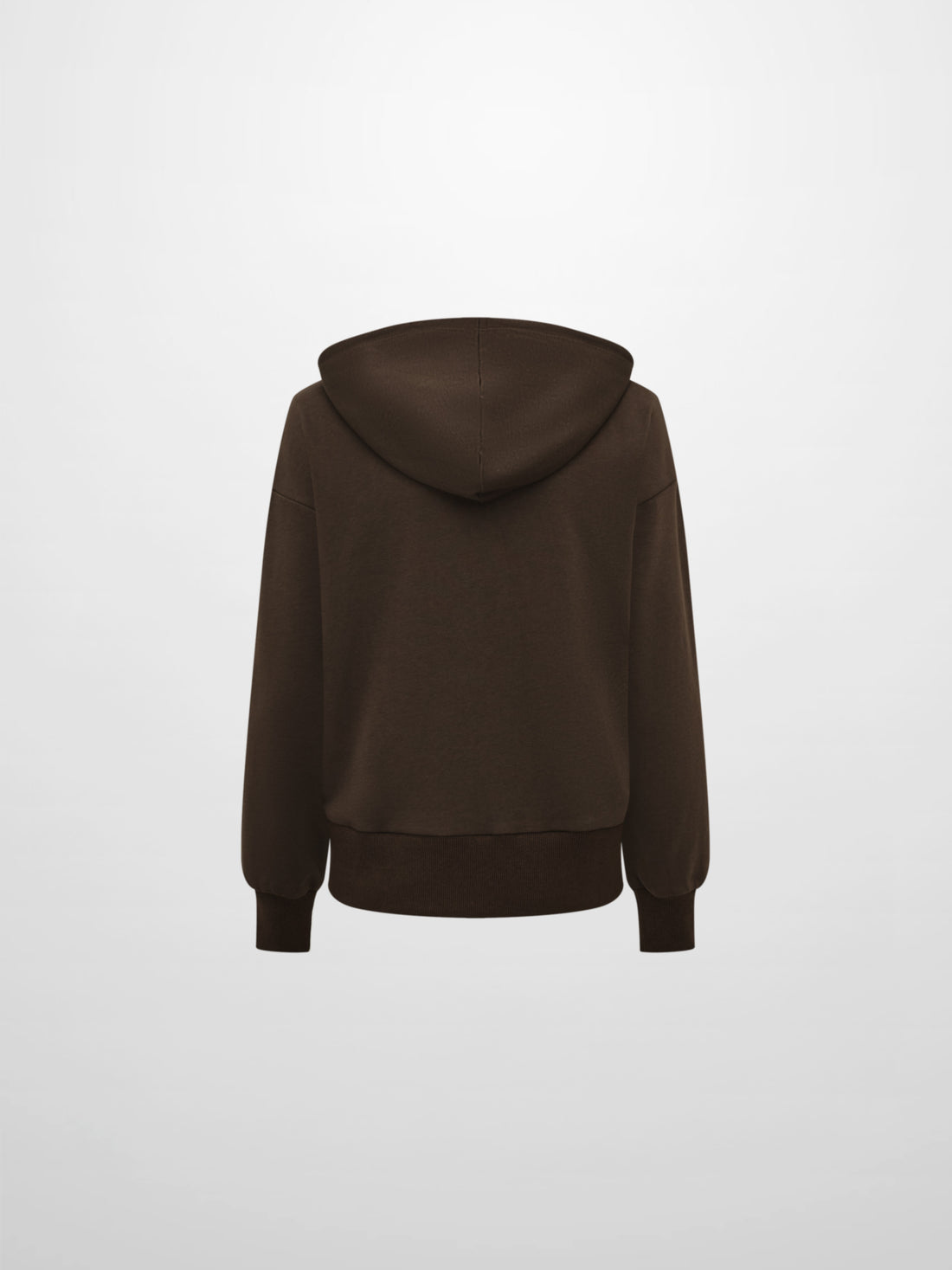 Lightweight Zip Up Hoodie - Brown