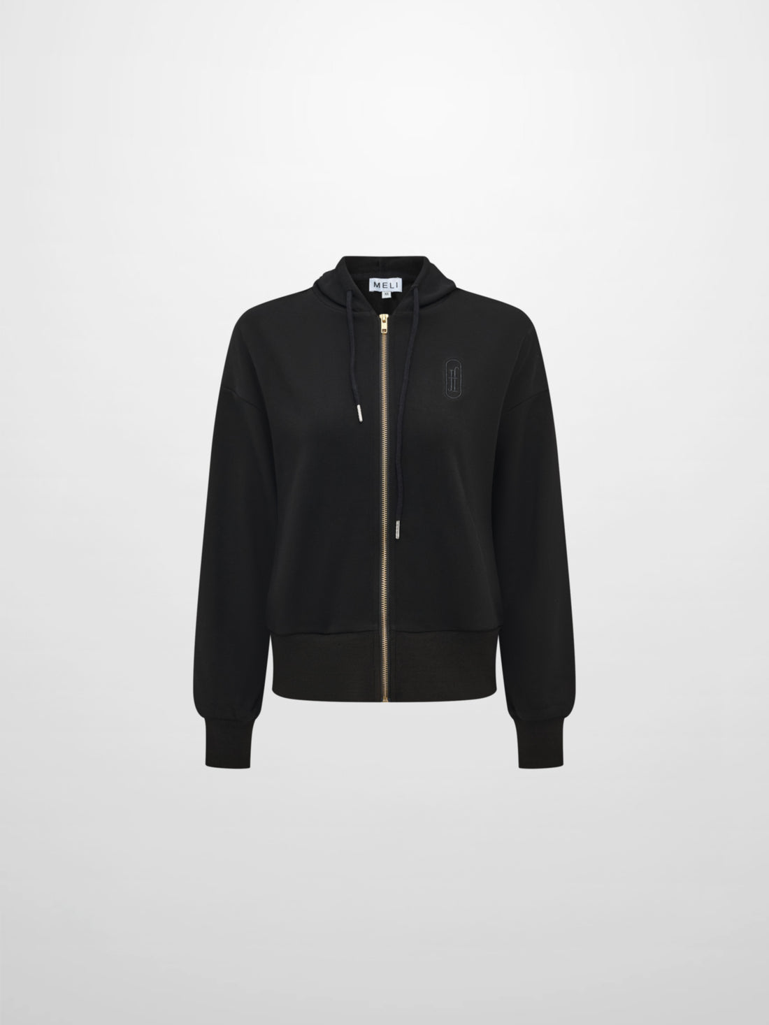 Lightweight Zip Up Hoodie - Black