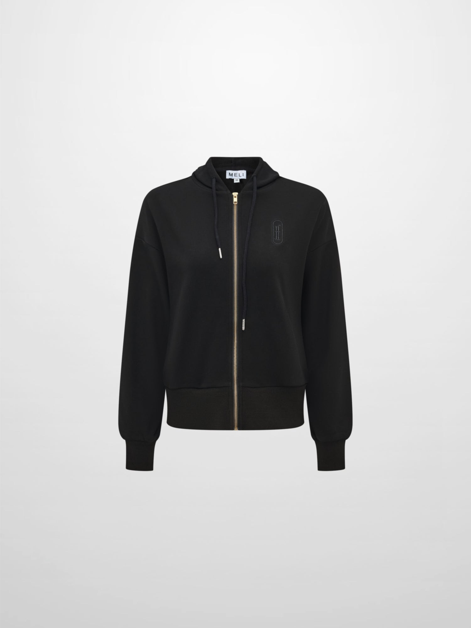 Lightweight Zip Up Hoodie - Black