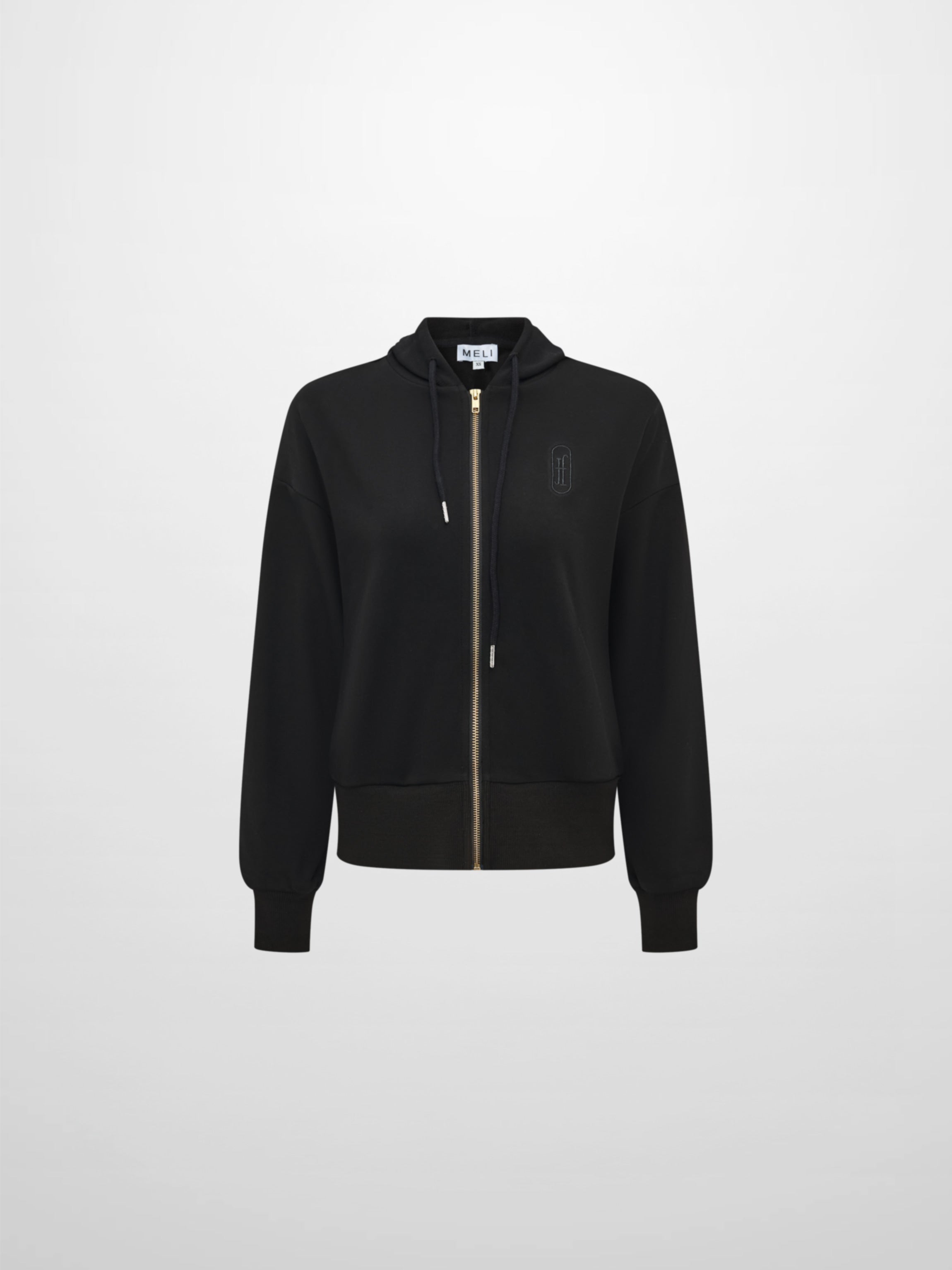 Lightweight Zip Up Hoodie - Black