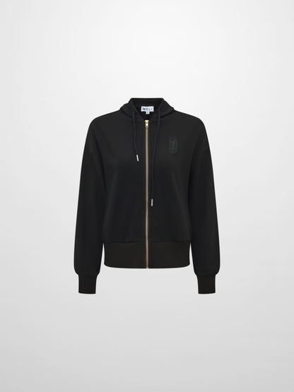 Lightweight Zip Up Hoodie - Black