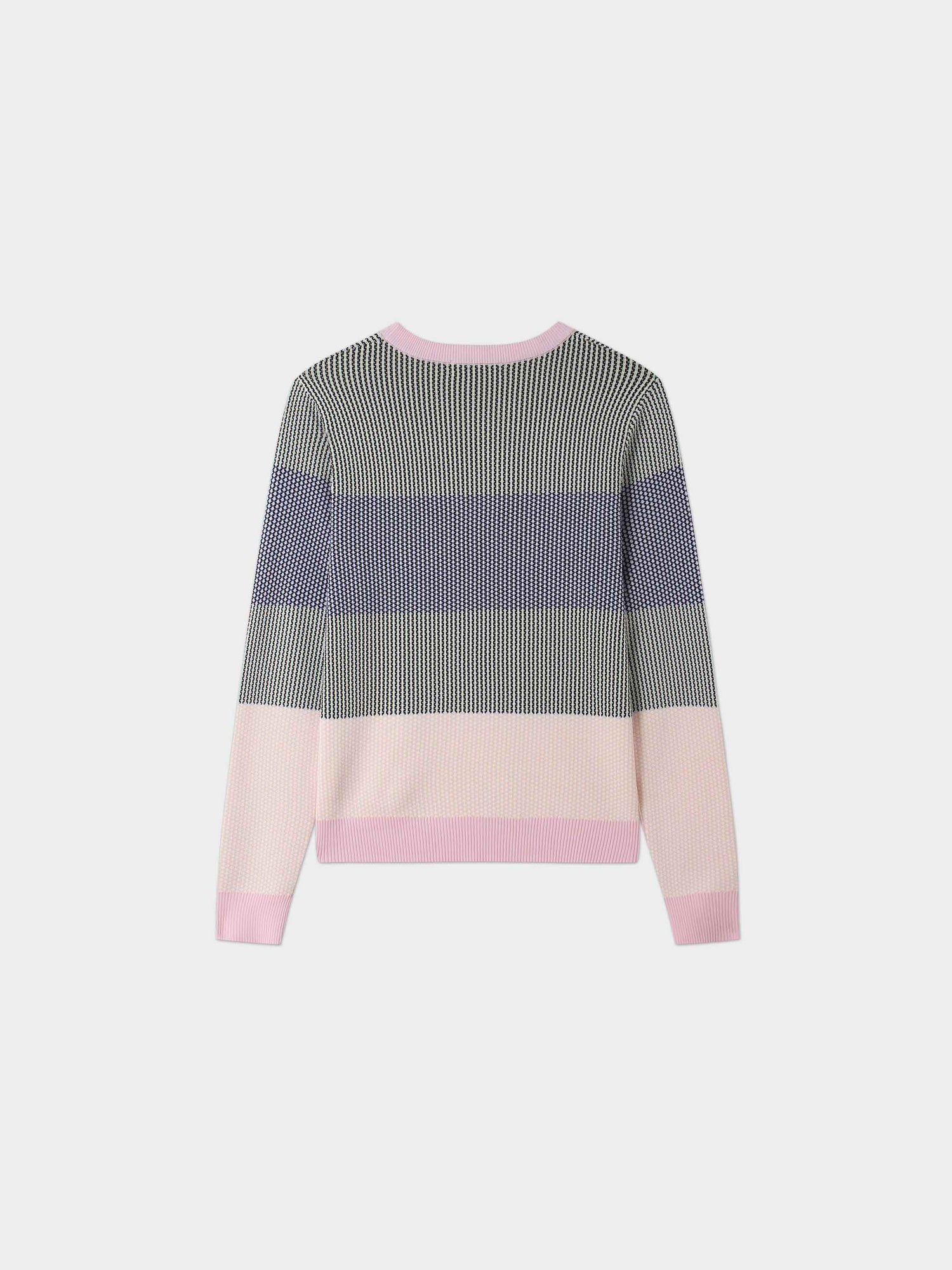 Tri Color Sweater-Pink