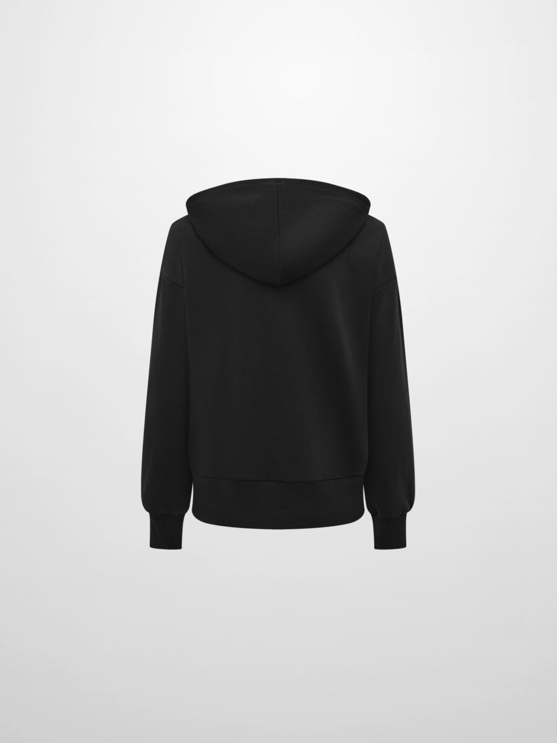Lightweight Zip Up Hoodie - Black