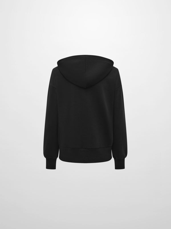 Lightweight Zip Up Hoodie - Black