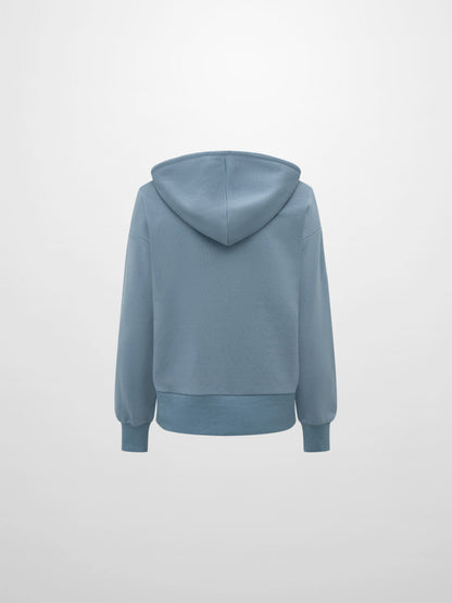 Lightweight Zip Up Hoodie - Denim Blue