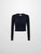 BASICCREW KNIT CARDIGAN NAVY 345