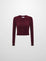 BASICCREW KNIT CARDIGAN BURGUNDY T221