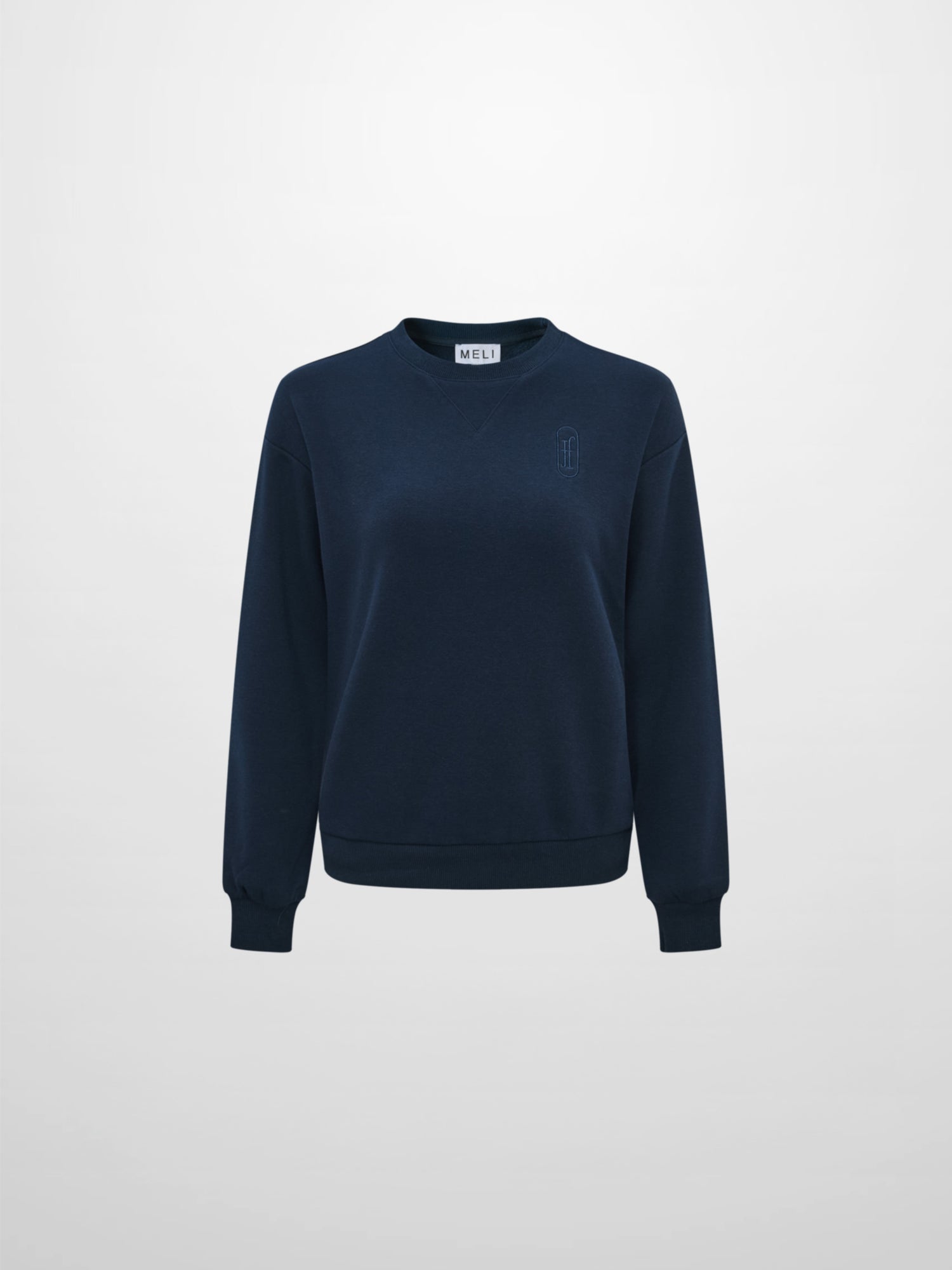 Embroidered Logo Sweatshirt - Navy