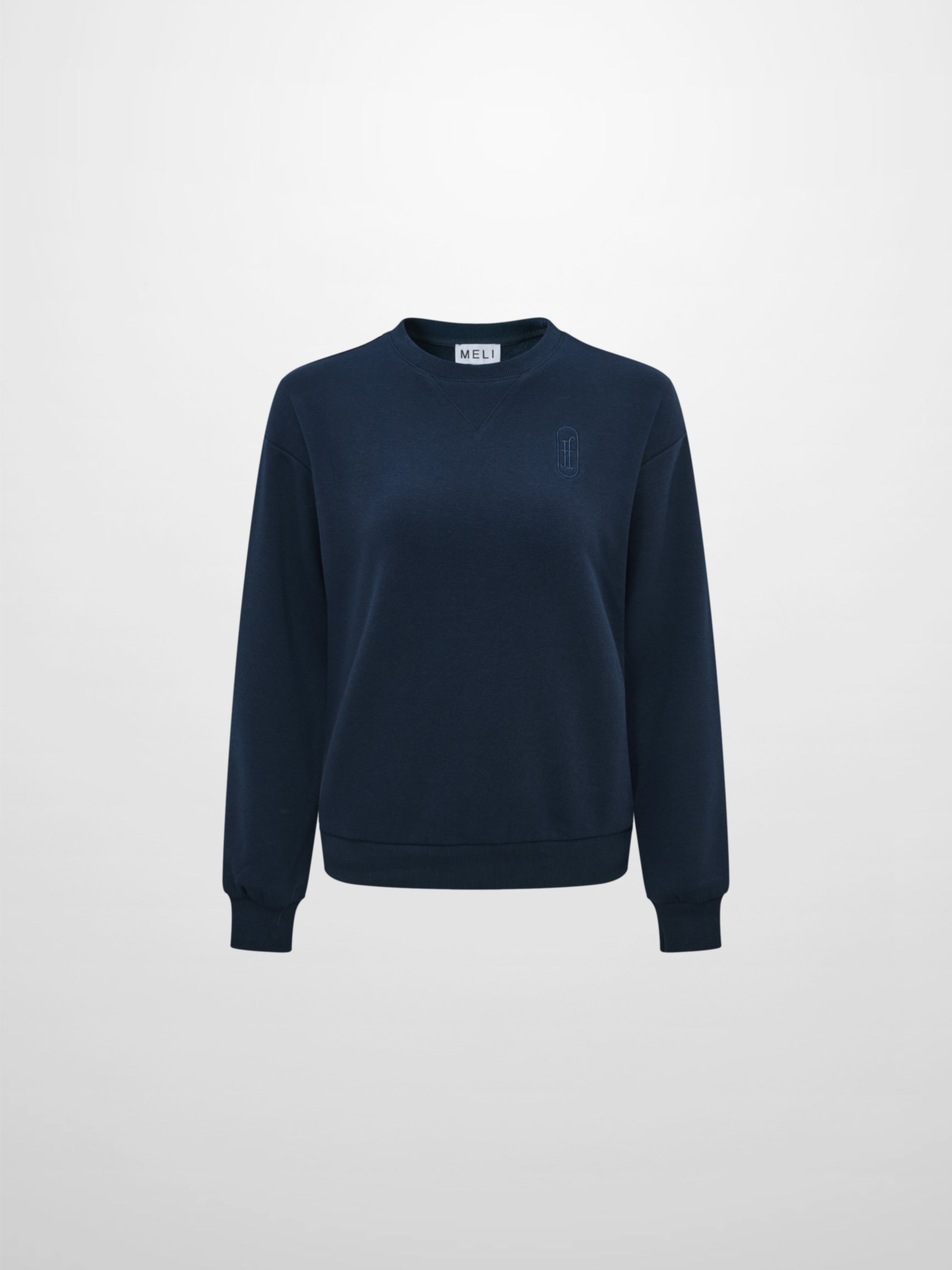 Embroidered Logo Sweatshirt - Navy