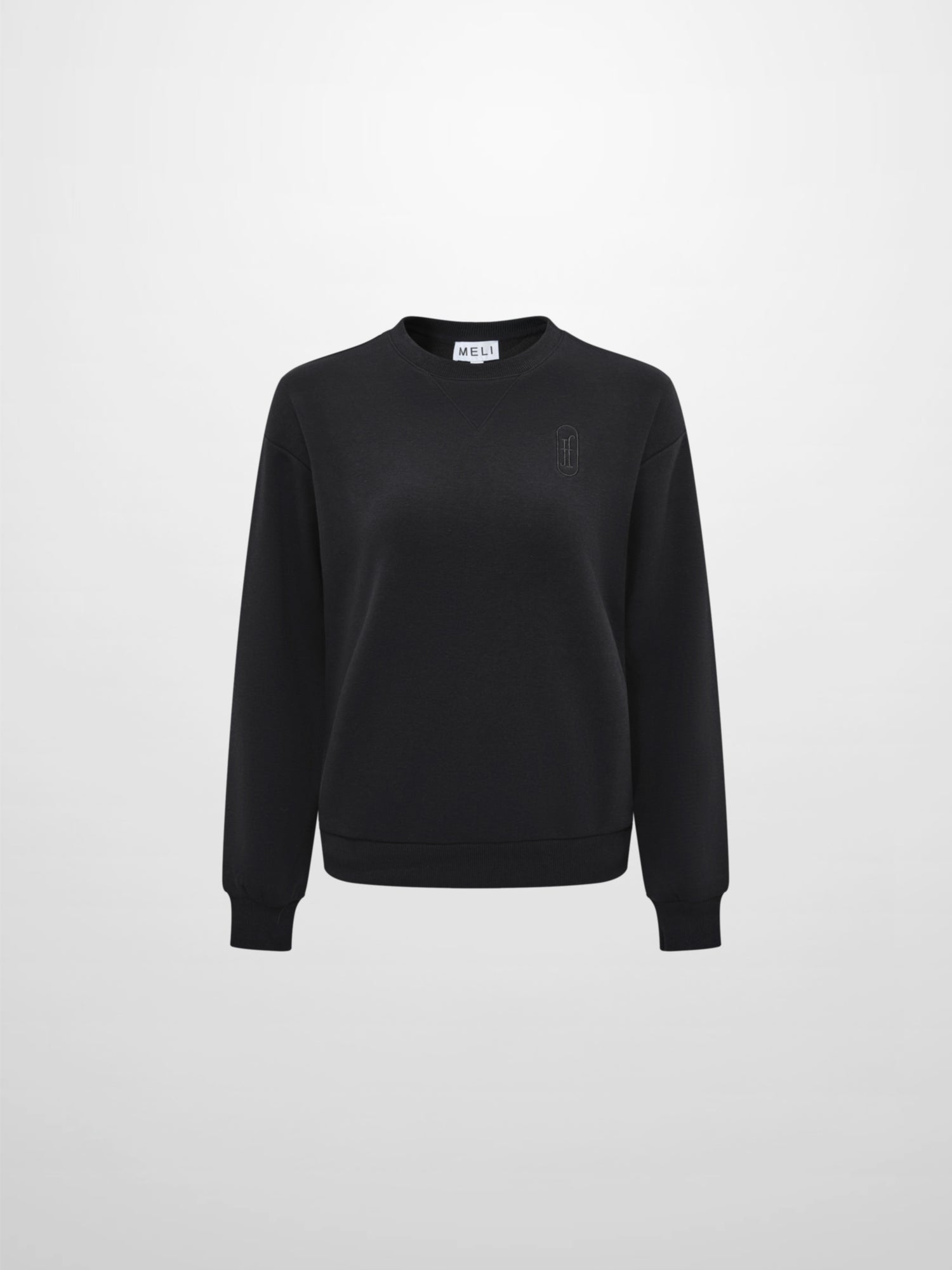 Embroidered Logo Sweatshirt - Black