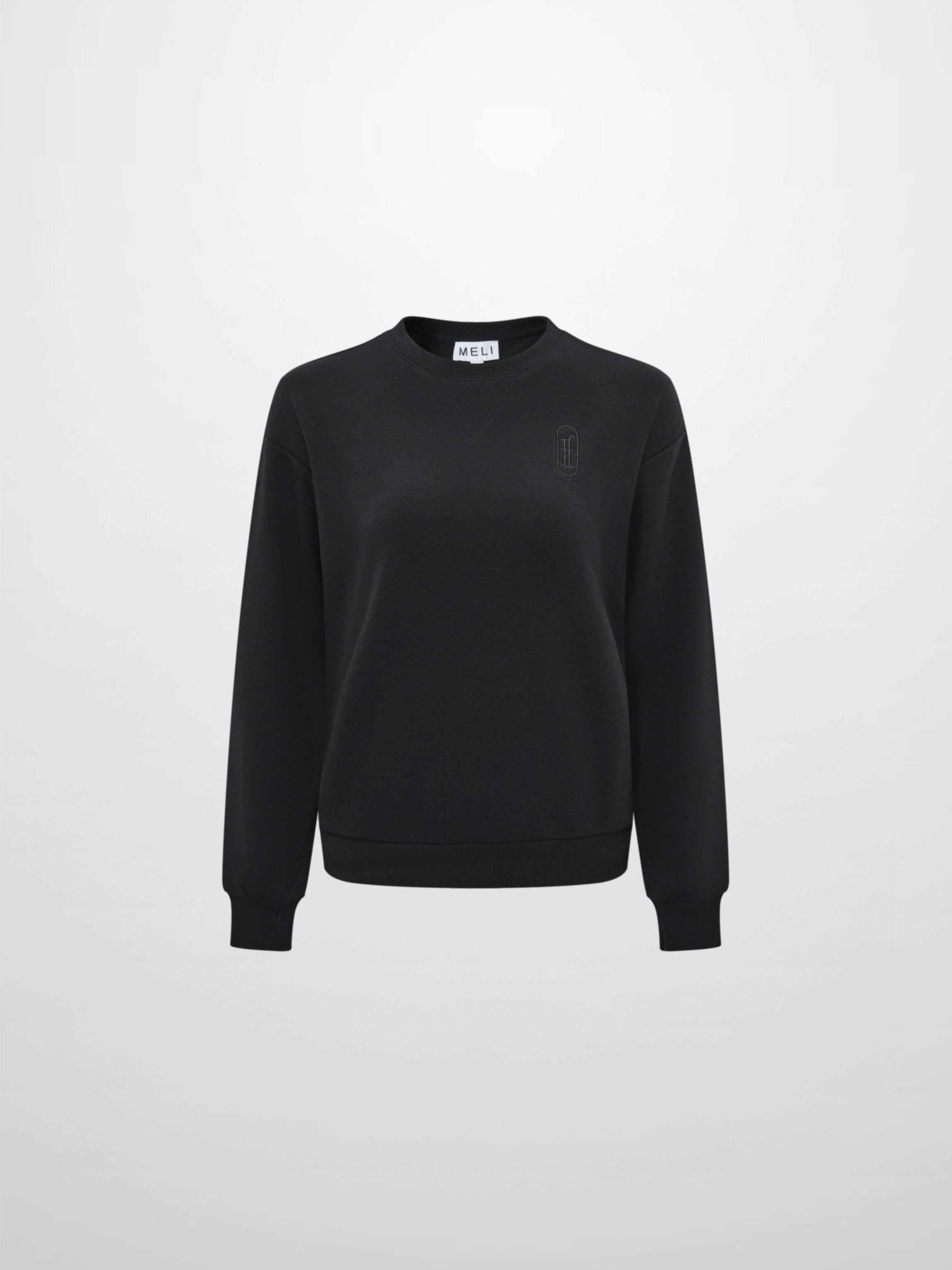Embroidered Logo Sweatshirt - Black