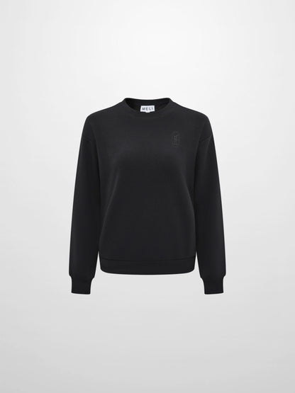 Embroidered Logo Sweatshirt - Black