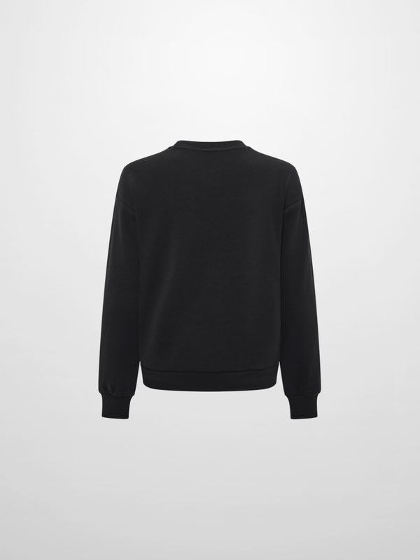 Embroidered Logo Sweatshirt - Black