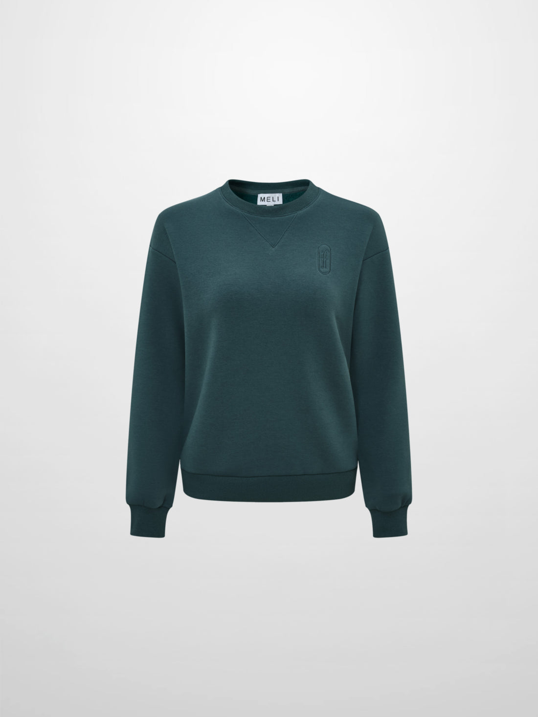 Embroidered Logo Sweatshirt - Teal