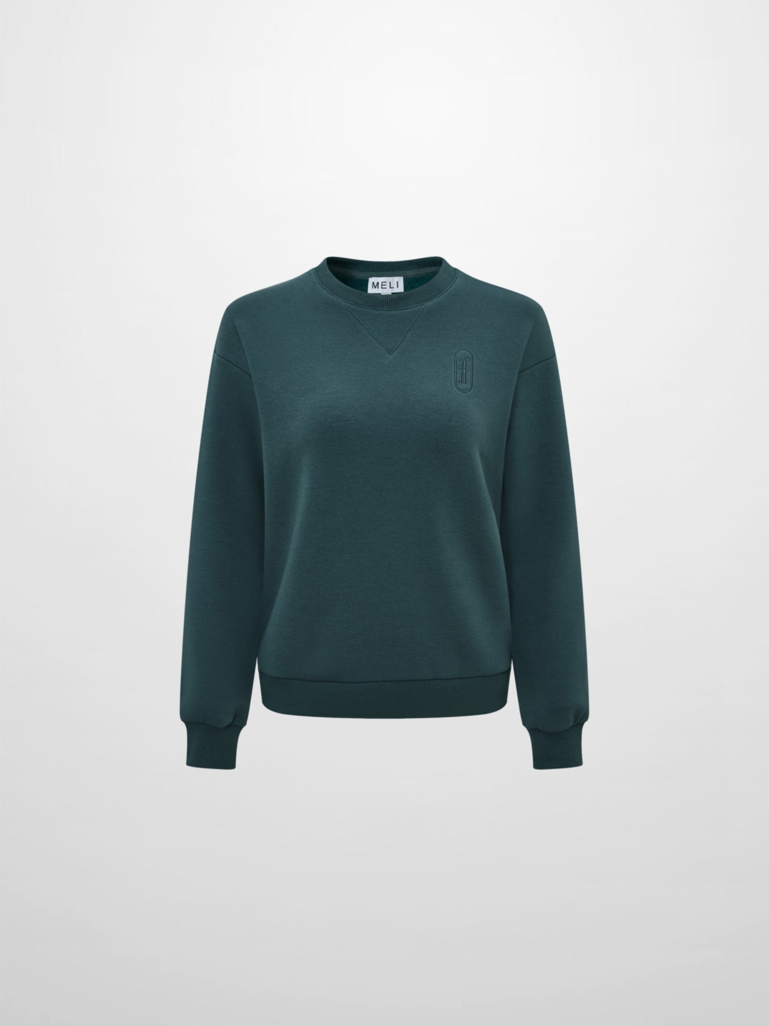 Embroidered Logo Sweatshirt - Teal