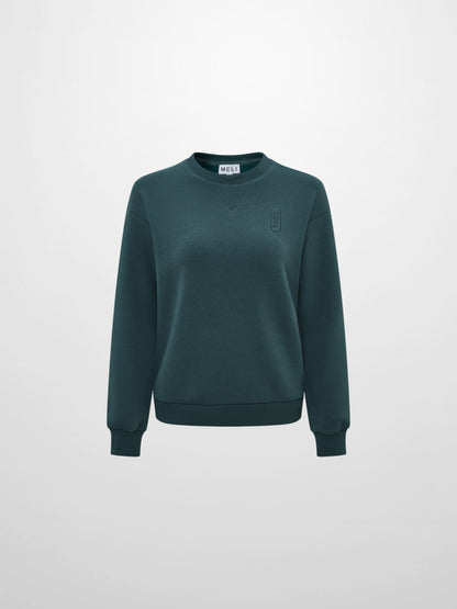 Embroidered Logo Sweatshirt - Teal
