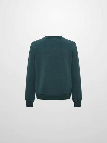 Embroidered Logo Sweatshirt - Teal