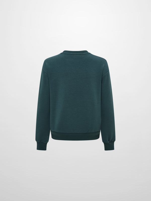 Embroidered Logo Sweatshirt - Teal