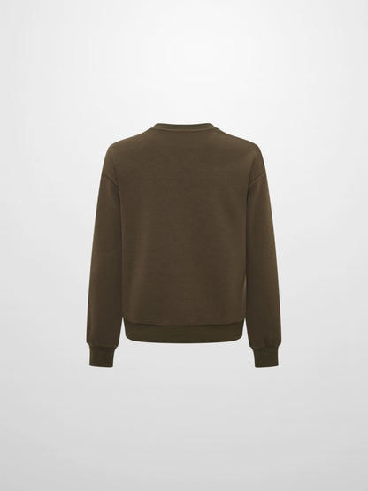 Embroidered Logo Sweatshirt - Olive