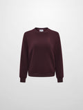 Embroidered Logo Sweatshirt - Deep Burgundy