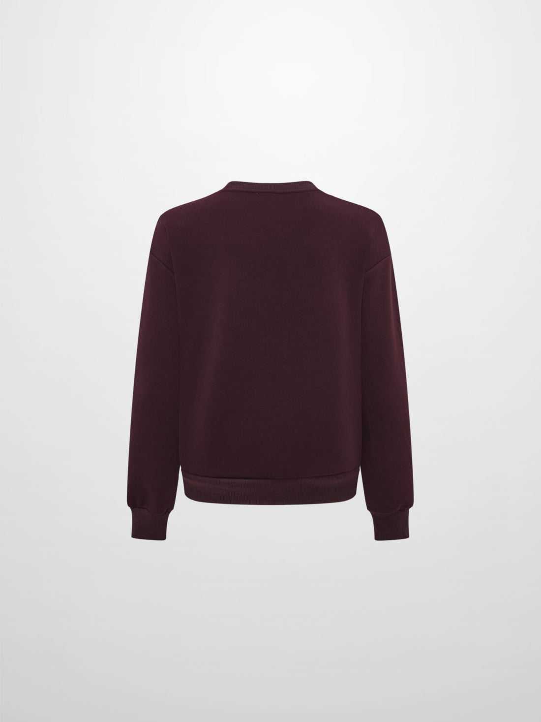 Embroidered Logo Sweatshirt - Deep Burgundy