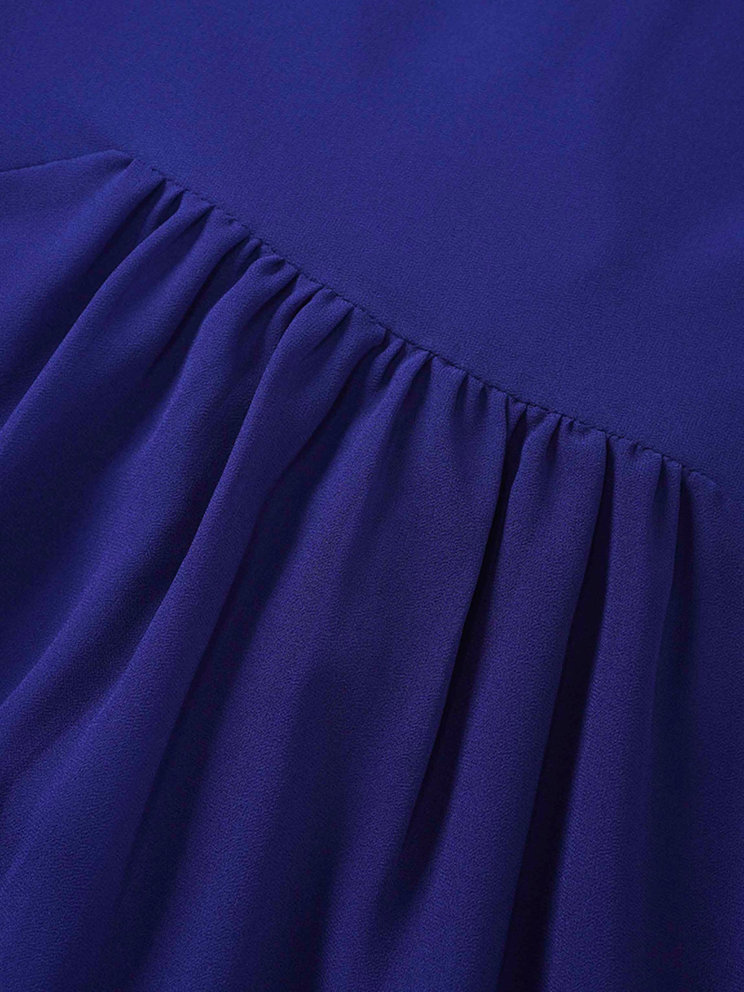 Asymmetrical Hem Dress-Medieval Blue