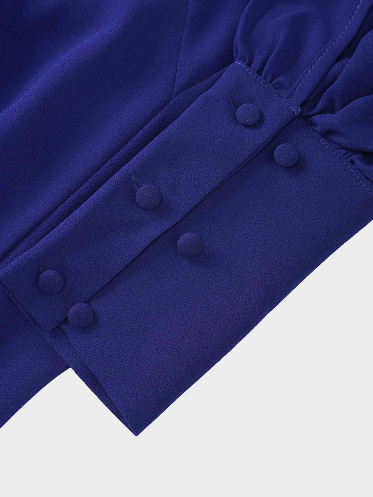 Asymmetrical Hem Dress-Medieval Blue