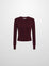 BASICCREW KNIT CARDIGAN 20 BURGUNDY