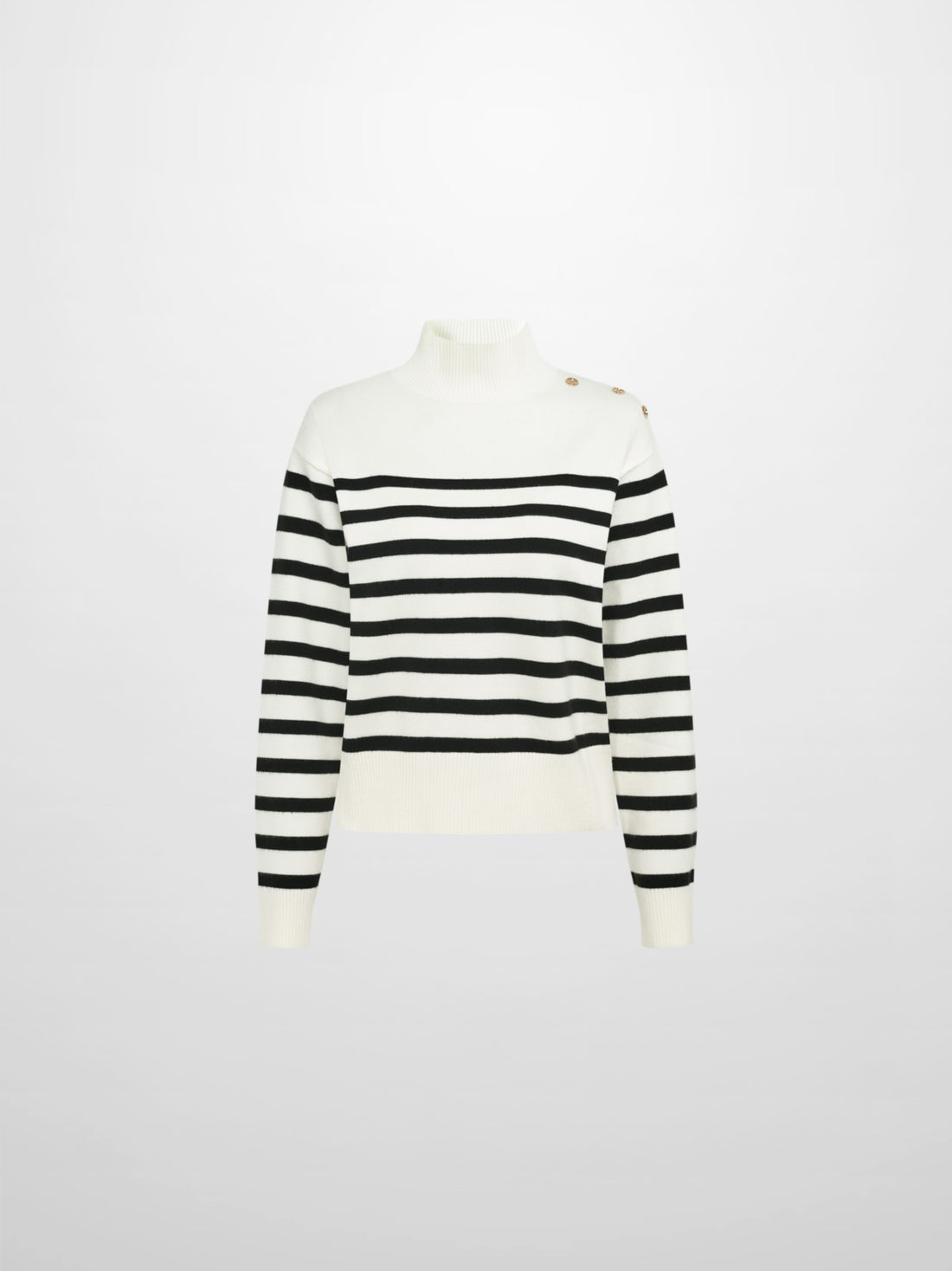Nautical Stripe Sweater - White/Black